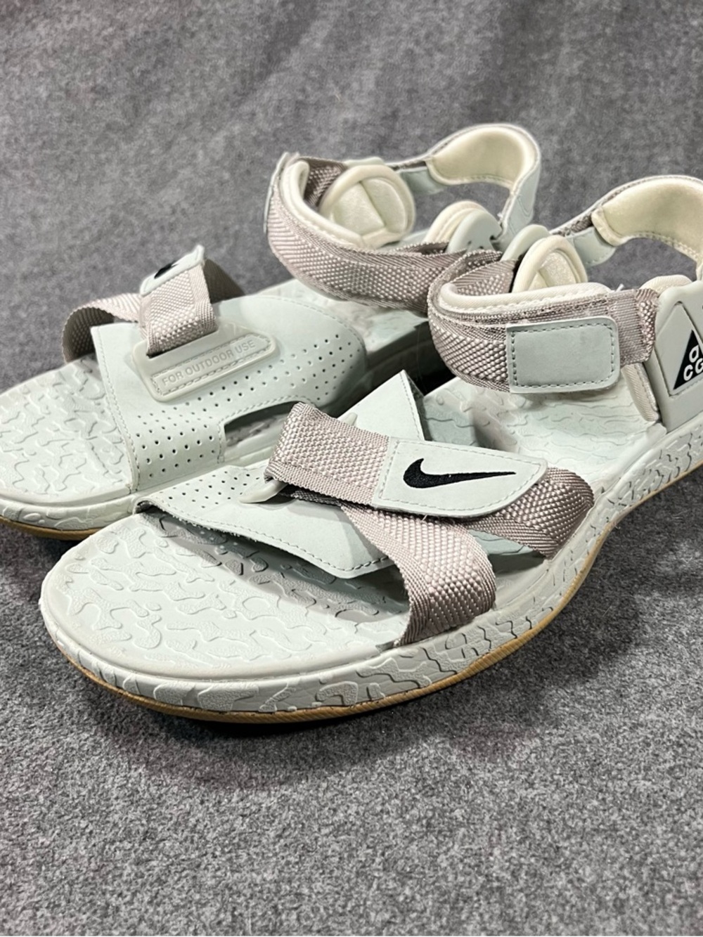 Nike ACG Air Deschutz Sandal Slipper Shoes Cream Black DC9093-200 Men’s Size 11